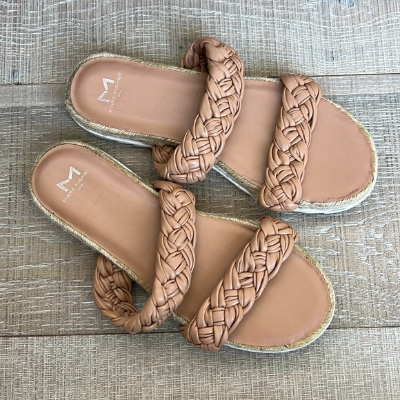 Marc Fisher Jaimee Espadrille Slide Sandal Tan - Picture 4 of 6